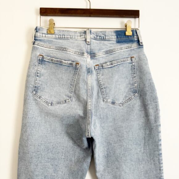 ABERCROMBIE The Ankle Straight Ultra High Rise Jeans Curve Love Light Wash 29 XS - Picture 8 of 12